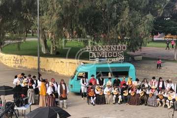 Grabación en la Casa de la Condesa del programa Haciendo amigos con Calero (Foto TA)
